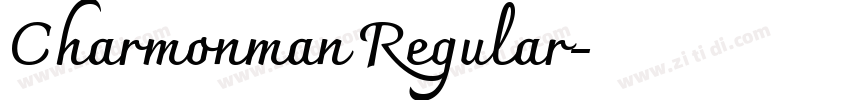 Charmonman Regular字体转换